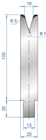 Матрица EUROSTAMP 3238/500 (α=30, V=10, H=100)