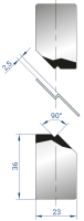 Спец. инструмент EUROSTAMP 1275/835 (Парные вставки для Z-гиба, Z=2,5, α=90)