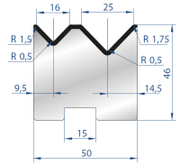 Матрица EUROSTAMP 2055/835 (α=88, V=16/25, H=46)