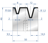 Матрица EUROSTAMP 2047/835 (α=30, V=8/12, H=46)