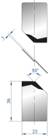 Спец. инструмент EUROSTAMP 1276/835 (Парные вставки для Z-гиба, Z=1, α=90)