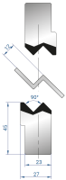 Спец. инструмент EUROSTAMP 1148/835 (Парные вставки для Z-гиба, Z=12, α=90)