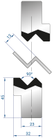 Спец. инструмент EUROSTAMP 1278/835 (Парные вставки для Z-гиба, Z=13, α=90)