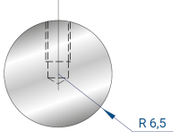 Пуансон EUROSTAMP 1187/835 (Радиусная вставка, R=6,5)