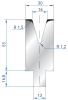 Матрица EUROSTAMP 3264/550 Секц. (α=30, V=16, H=55)